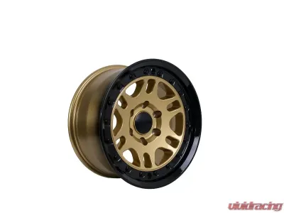Tremor Alloy Wheels 105 Shaker Wheel 17x8.5 6x5.5/139.7 +0mm 106.2mm Hub Bore Gloss Gold with Gloss Black Lip - 105-785830GB