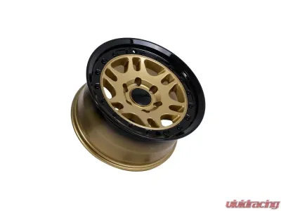 Tremor Alloy Wheels 105 Shaker Wheel 17x8.5 6x5.5/139.7 +0mm 106.2mm Hub Bore Gloss Gold with Gloss Black Lip - 105-785830GB