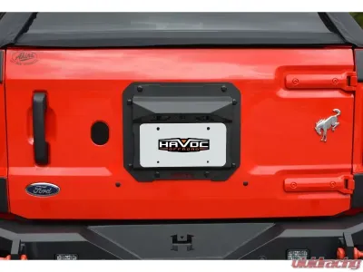 Havoc Offroad Satin Black Steel Spare Tire Delete Ford Bronco 2021-2023 - HFB-05-009