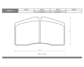 Race Technologies RA01 Race Compound Brake Pad Set Front Porsche 993 Carrera S | Turbo | GT2 1995-1998