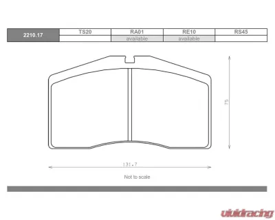 Race Technologies RE10 Race Compound Brake Pad Set Front Porsche 993 Carrera S | Turbo | GT2 1995-1998 - 2210.17.RE10