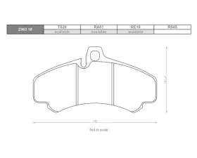 Race Technologies TS20 Race Compound Brake Pad Set Front Porsche 996 | 997 2002-2013