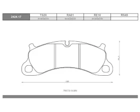 Race Technologies TS20 Race Compound Brake Pad Set Front Porsche 991 Carrera 2S | 4S 2012