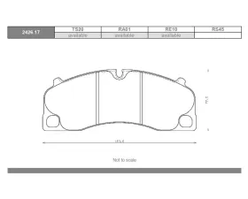 Race Technologies TS20 Race Compound Brake Pad Set Front Porsche 991 Carrera 2S | 4S 2012