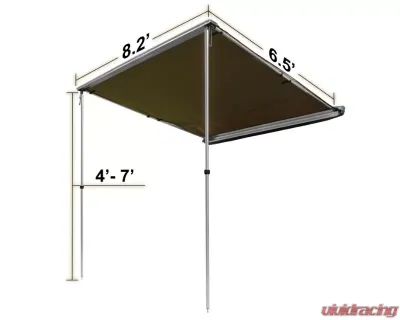 Offgrid 8.2ft x 6.5ft Roof Top Awning - 100000-000300