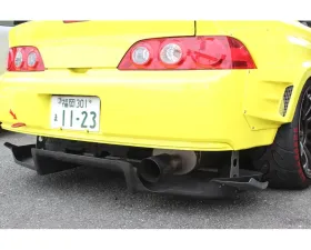 M&M Honda Racing Rear Diffuser Side Canard - Plain Weaves Acura Integra DC5