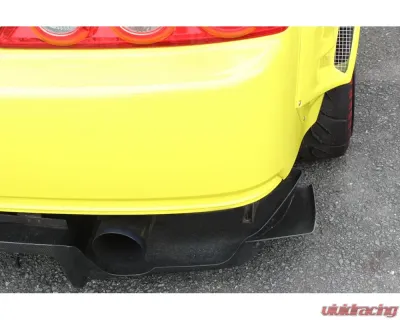 M&M Honda Racing Rear Diffuser Side Canard - Plain Weaves Acura Integra DC5 - MMH-01000DC5M004