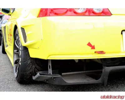 M&M Honda Racing Rear Diffuser Side Canard - Plain Weaves Acura Integra DC5 - MMH-01000DC5M004