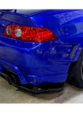 M&M Honda Racing Rear Diffuser Side Canard - Plain Weaves Acura Integra DC5                                     - MMH-01000DC5M004 - Image 6