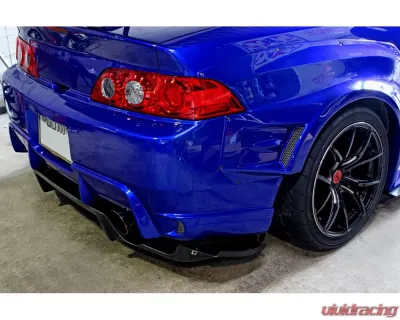 M&M Honda Racing Rear Diffuser Side Canard - Plain Weaves Acura Integra DC5 - MMH-01000DC5M004