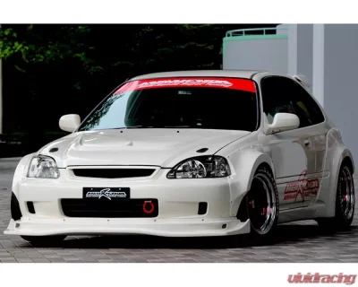 M&M Honda Racing Hyper Wide Body Kit FF/RF/SS 60mm both Honda Civic EK9 - MMH-01010-EK9-MR01