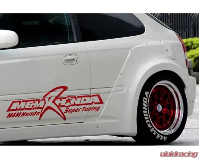 M&M Honda Racing Hyper Wide Body Kit FF/RF/SS 60mm both Honda Civic EK9 - MMH-01010-EK9-MR01