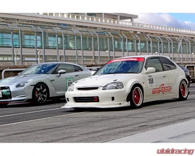 M&M Honda Racing Hyper Wide Body Kit FF/RF/SS 60mm both Honda Civic EK9 - MMH-01010-EK9-MR01