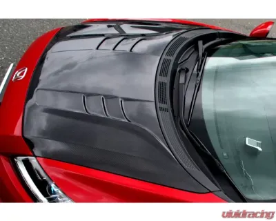M&M Honda Racing Type-S1 Auro Hood Plain Weaves Acura RSX DC5 2002-2004 - MMH-01100DC5S001
