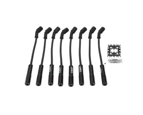 Top Street Performance 8.5mm LS Spark Plug Wire Set w/ 180? Black Ceramic Plug Boots Chevrolet