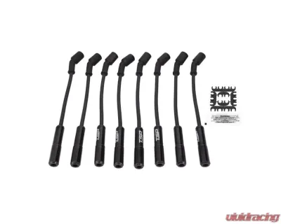 Top Street Performance 8.5mm LS Spark Plug Wire Set w/ 180? Black Ceramic Plug Boots Chevrolet - 81027BCE