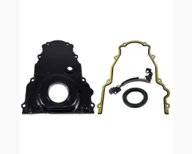 Top Street Performance Aluminum Timing Cover Black w/ Cps Provision, Harness, Crank Seal & Gasket LS2 | LS3