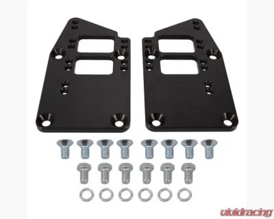 Top Street Performance GM LT Gen V to Small Block/Big Block Chevrolet Motor Mount Adapter Plates Black - 81104BK