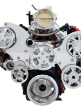 Top Street Performance LS Serpentine Front Drive System w/ Integral Power Steering Reservoir Chevrolet Small Block V8 Gen. III | IV                                     - 81200X - Image 2