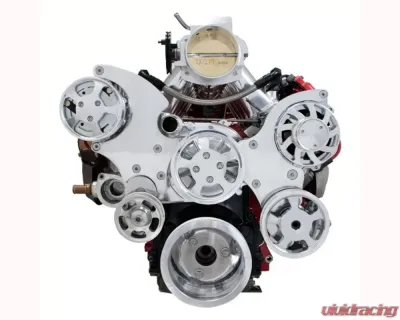 Top Street Performance LS Serpentine Front Drive System w/ Integral Power Steering Reservoir Chevrolet Small Block V8 Gen. III | IV - 81200X