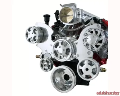 Top Street Performance LS Serpentine Front Drive System w/ Integral Power Steering Reservoir Chevrolet Small Block V8 Gen. III | IV - 81200X