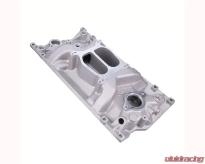 Top Street Performance Carbureted Satin Aluminum Dual Plane Intake Manifold Chevrolet Small Block Vortec 1996-2002 - 82007