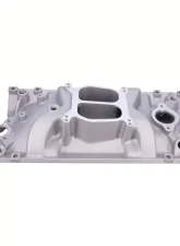 Top Street Performance Carbureted Satin Aluminum Dual Plane Intake Manifold Chevrolet Small Block Vortec 1996-2002                                     - 82007 - Image 2