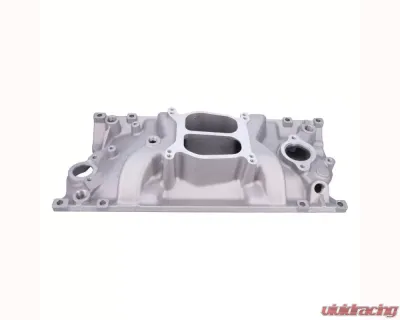 Top Street Performance Carbureted Satin Aluminum Dual Plane Intake Manifold Chevrolet Small Block Vortec 1996-2002 - 82007