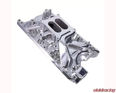 Top Street Performance Carbureted Polished Aluminum Dual Plane Intake Manifold Ford 351W - 84022