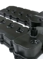 Top Street Performance Coyote Fabricated Aluminum Valve Covers w/ Dipstick Black Anodized Ford 5.0L                                     - 84052BK - Image 2