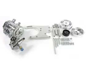 Top Street Performance Coyote Hydraulic Power Steering Kit Polished Ford 5.0L