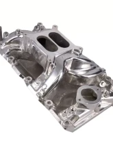Top Street Performance Carbureted Polished Aluminum Dual Plane Air Gap Intake Manifold Chrysler Small Block V8                                     - 85025 - Image 2