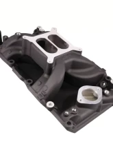 Top Street Performance Carbureted Black Aluminum Dual Plane Air Gap Intake Manifold Chrysler Small Block V8                                     - 85026BK - Image 2