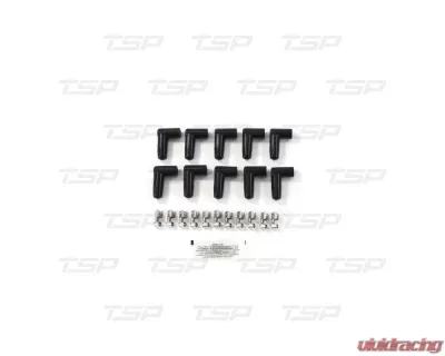 Top Street Performance 8.5mm Universal Spark Plug Wire Set w/ 135? Black Ceramic Plug Boots - 85035BCE