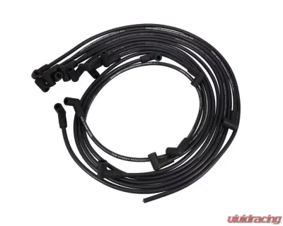 Top Street Performance 8.5mm Under Header Spark Plug Wire Set w/ 90? Plug Boots Black Chevrolet Small Block - 88091