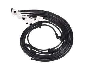Top Street Performance 8.5mm Under Header Spark Plug Wire Set w/ 90? White Ceramic Plug Boots Chevrolet Small Block