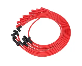 Top Street Performance 8.5mm Spark Plug Wire Set w/ 180? Plug Boots Red Ford Big Block