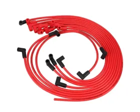 Top Street Performance 8.5mm Under Header Spark Plug Wire Set w/ 90? Plug Boots Red Chevrolet Small Block