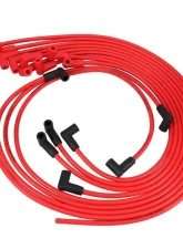 Top Street Performance 8.5mm Under Header Spark Plug Wire Set w/ 90? Plug Boots Red Chevrolet Small Block                                     - 88291 - Image 2