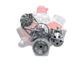 Top Street Performance V-Belt Front Drive Systems Chrome Chevrolet Small Block Gen I V8