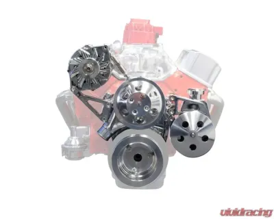 Top Street Performance V-Belt Front Drive Systems Chrome Chevrolet Small Block Gen I V8 - DS35012