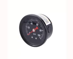 Top Street Performance 0-100 PSI Liquid-Filled Fuel Pressure Gauge Black