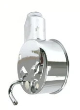 Top Street Performance Power Steering Pump Reservoir Chrome GM Saginaw P Series Banjo Style                                     - JM2004C - Image 2