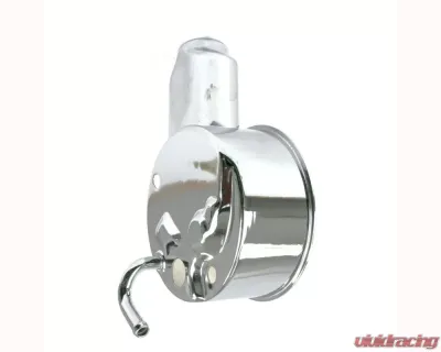Top Street Performance Power Steering Pump Reservoir Chrome GM Saginaw P Series Banjo Style - JM2004C