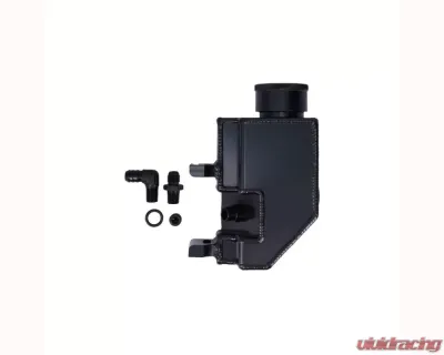 Top Street Performance Fabricated Aluminum 18 Oz Power Steering Reservoir GM Type II Style - JM2021-1BK