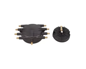 Top Street Performance Low-Profile 8-Cylinder Male Pro Series Distributor Cap & Rotor Kit Black