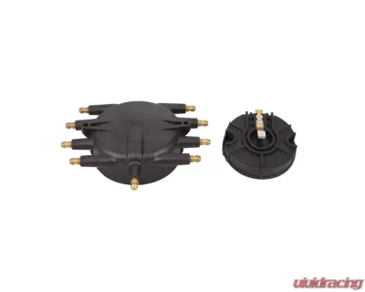 Top Street Performance Low-Profile 8-Cylinder Male Pro Series Distributor Cap & Rotor Kit Black - JM6988BK