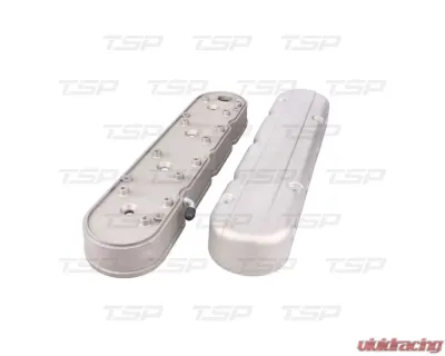 Top Street Performance Smooth Cast Aluminum Valve Covers w/ Coil Mounts & Covers GM LS - JM8082-3