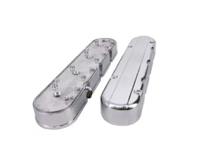 Top Street Performance Smooth Cast Aluminum Valve Covers w/ Coil Mounts & Covers GM LS