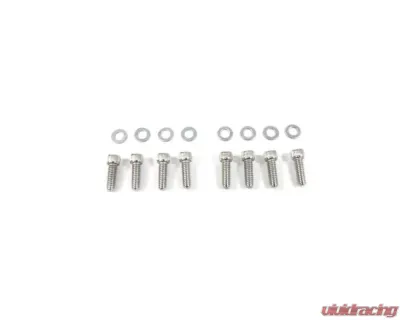 Top Street Performance Short Bolt Fabricated Aluminum Valve Covers w/ Breather Holes Chevrolet Small Block - JM8091-8BK
